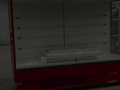 EBM扇風機モーター付きの商用多機能冷蔵ディスプレイキャビネット