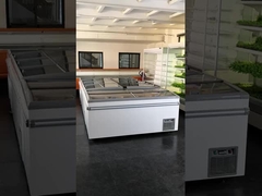 静的冷却システムと滑りやすいLow-Eガラスドア