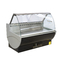 Commercial Fish Refrigerated Cabinet With Up Down Front Curved Glass Doors