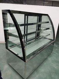 スライド ガラスの冷やされていたパン屋の陳列ケース410lは容積220v/50hを表示します