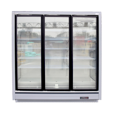 省エネのMultideckは冷凍食品のための調節可能なワイヤー棚付け5つの層ののスーパーマーケットのためのショーケースを冷やした