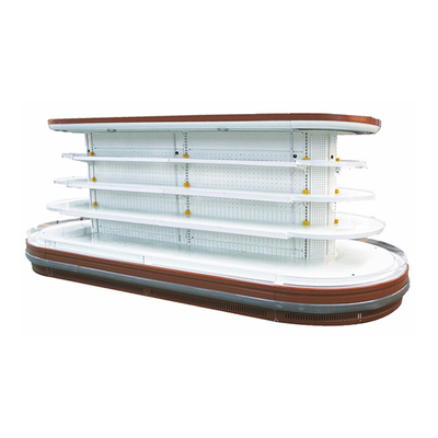 楕円形の島のMultideckの華麗なLEDライトが付いている開いたショーケースのスリラー