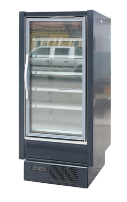 差込式のMultideckは冷凍食品のためのSANYO/Secopの圧縮機が付いているスーパーマーケットのためのガラス ドアの表示フリーザーを振る